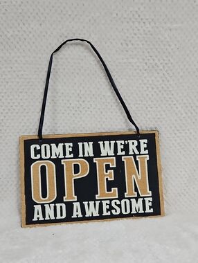9"x14" "COME IN" open/closed flip sign for front window store/business/craft fai